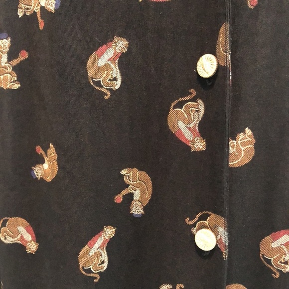 Vintage Ronni Nicole II Monkey Blouse/Jacket 18W - Picture 2 of 8